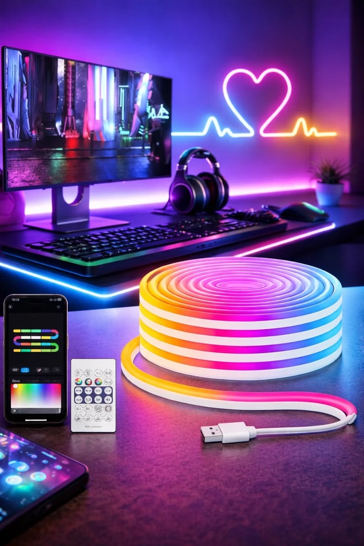 LumiCrest RGBIC LED Strip Lights view 2