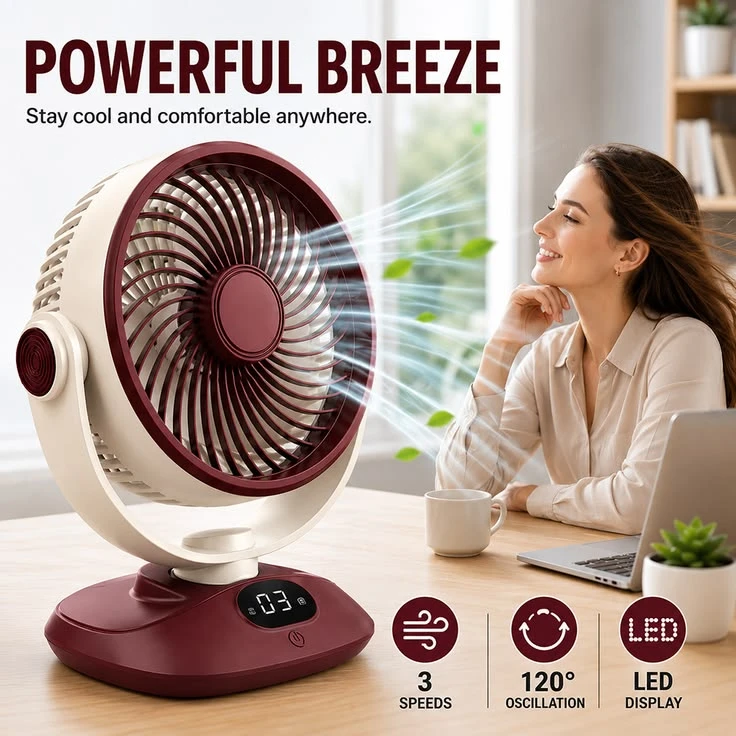 Zephyrion Rechargeable Portable Fan